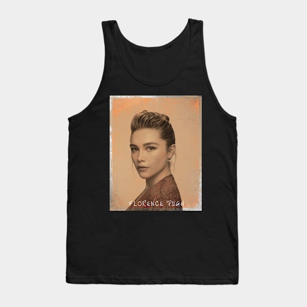 Vintage Florence Pugh Tank Top by Ihkwan Art